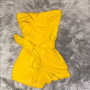 yellow romper